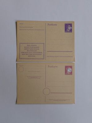 4 x Ganzsachenkarte 5,6,6,15 Pf Deutsches Reich davon 2 mit Antwortkarte