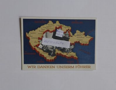 Ganzsachenkarte 6 Pf Deutsches Reich Wir danken unserem ...