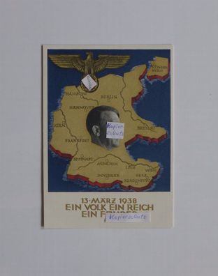 Ganzsachenkarte 6 Pf Deutsches Reich 13. März 1938