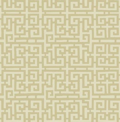 Tapete, Designtapete, Labyrinth, retro, klassisch, beige, camel, matt, elegant