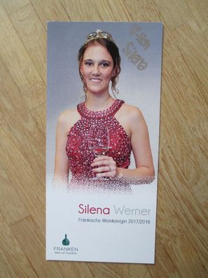 Fränkische Weinkönigin 2017/2018 Silena Werner - handsigniertes Autogramm!!!