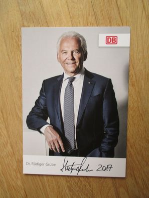Deutsche Bahn Chef Dr. Rüdiger Grube - handsigniertes Autogramm!!!