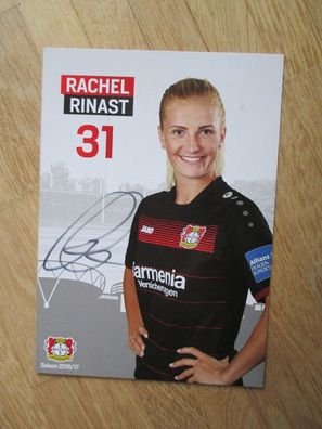 Bayer Leverkusen Saison 16/17 Rachel Rinast - handsigniertes Autogramm!!!