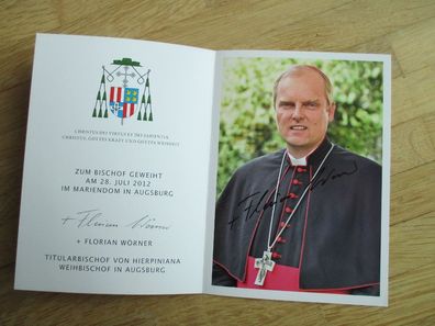 Weihbischof von Augsburg Florian Wörner - handsigniertes Autogramm!!!