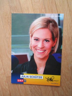 ORF Moderatorin Julia Schütze - handsigniertes Autogramm!!!