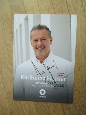 ARD Buffet SWR Starkoch Karlheinz Hauser - handsigniertes Autogramm!!!