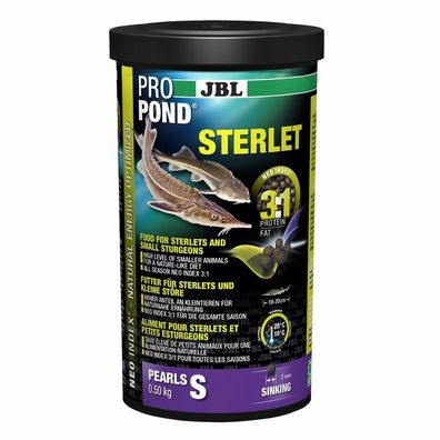 JBL ProPond Sterlet S, Alleinfutter für kleine Sterlets - 0,5 kg