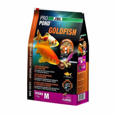 JBL ProPond Goldfish M, Futtersticks für mittlere bis große Goldfische - 1,7 kg