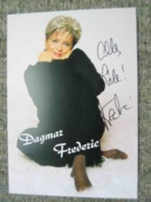 DDR Fernsehstar Dagmar Frederic - handsigniertes Autogramm!!!