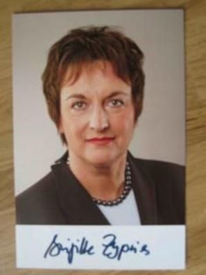 Bundesministerin Brigitte Zypries - hands. Autogramm!