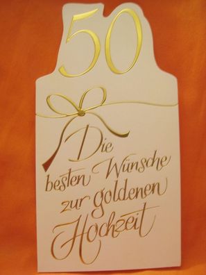 1Glückwunschkarte : Zur goldenen Hochzeit Nr 9