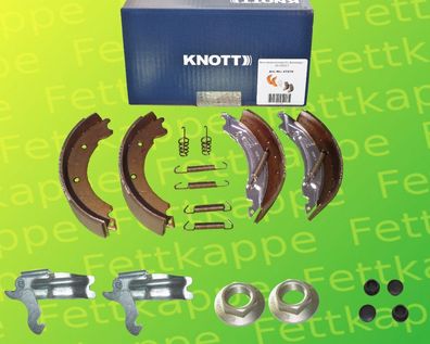 1x Knott Bremsbackensatz 200x50 20-2425/1 + 2x Spreizschloß + 2x Flanschm. + 4x Kappe