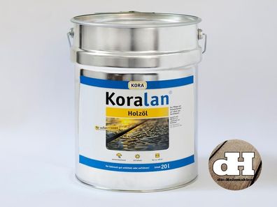 UV-Natur Öl, Holzöl, Holzpflegeöl, Koralan Holzschutz Öl 20 Liter, 12,75 € / l