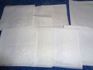 Taschentücher zum Behäkeln-8 Stück-glatter Rand