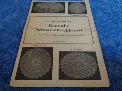 Musterblätter für Deutsche Spitzen-Strickkunst Nr.45-von Christine Duchrow, Berlin