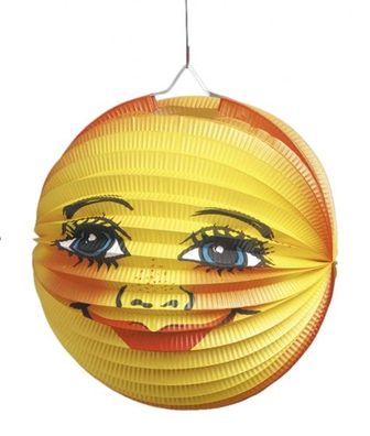 Ballonlaterne "Gesicht" Durchmesser: 25 cm