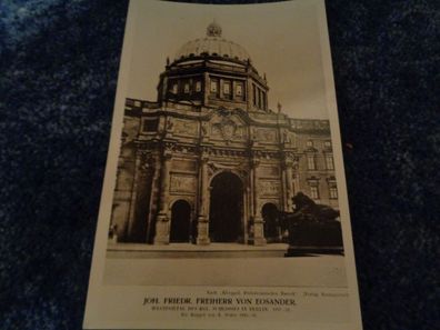 9/ Foto/ Repro Postkarte-Berlin -Westportal des Königlichen Schlosses