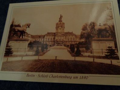 19/ Repro Postkarte-Berlin -Kunst und Bild-Schloß Charlottenburg um 1890