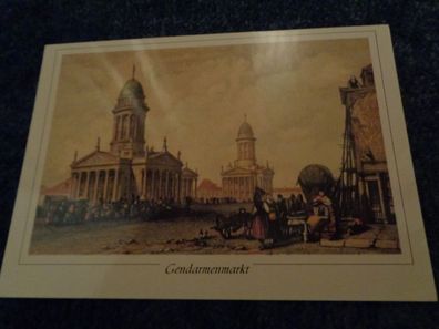 24/ Repro Postkarte-Berlin -Kunst und Bild-Gendarmenmarkt