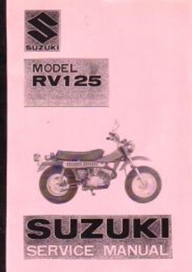 Reparaturanleitung SUZUKI RV 125, Motorrad, Zweirad, Oldtimer, Klassiker