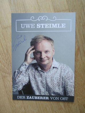 Kabarettist und Schauspieler Uwe Steimle - handsigniertes Autogramm!!!