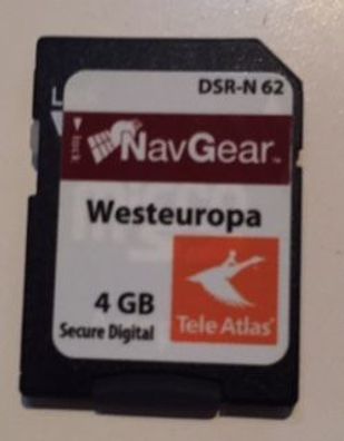Kartenmaterial für Navgear DSR-N 62 N62 Westeuropa 4GB MicroSD