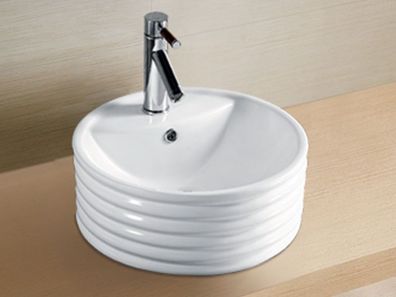 Rubicer Waschtisch, Handwaschbecken 42,5x42,5x17,5cm aus hochwertiger Keramik