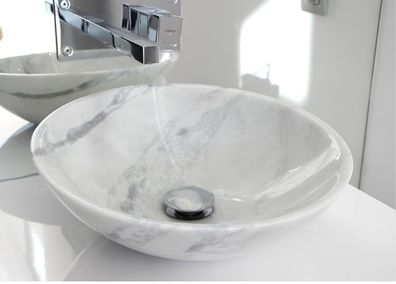 Rubicer Waschtisch, Handwaschbecken Ø40x14cm aus hochwertiger Keramik
