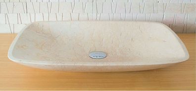 Rubicer Waschtisch, Handwaschbecken 60x38x9cm aus hochwertiger Keramik,