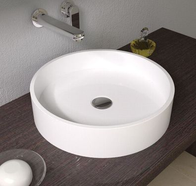 Rubicer Waschtisch, Handwaschbecken Ø42x10cm aus hochwertiger Keramik