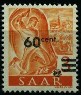 Saarland 1947 Nr 227ZII postfrisch S3EC3DE