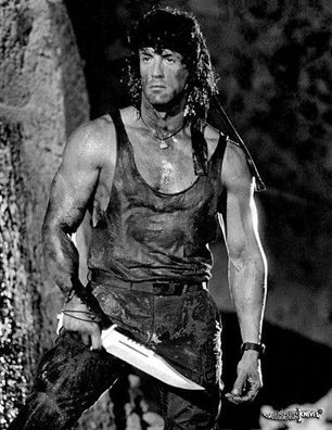 John Rambo Part III Deluxe Messer, Filmmeser, Jagdmesser, Hunting-Messer