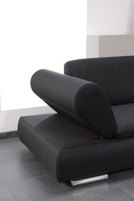 Sofa Couch 2,5-sitzig verstellbare Armlehnen bequem Funktionssofa modern