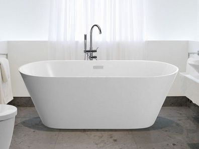 Freistehende Badewanne Hawaii schöne Luxus Acryl Wanne für Bad Badezimmer oval Chrom