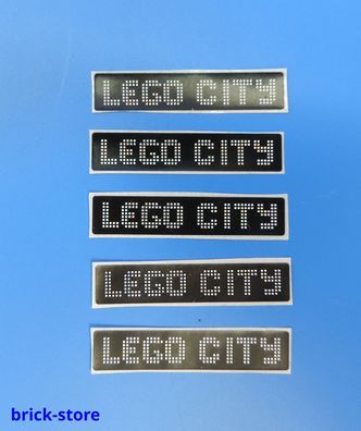 LEGO® (31) Sticker / Aufkleber 1x4 Eisenbahn Lego City / 5 Stück