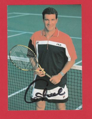 Carl Uwe Steeb (Tennis ) - persönlich signierte Autogrammkarte