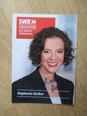 SWR Fernsehmoderatorin Stephanie Haiber - handsigniertes Autogramm!!!