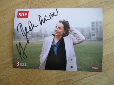 SF Fernsehmoderatorin Nina Brunner - handsigniertes Autogramm!!!
