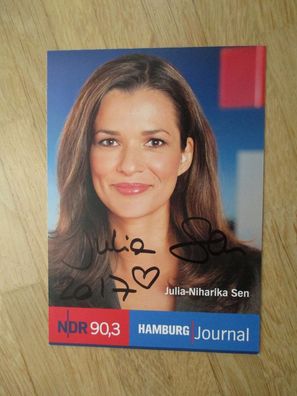 NDR Fernsehmoderatorin Julia-Niharika Sen - handsigniertes Autogramm!!!
