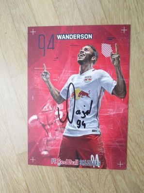 Red Bull Salzburg Wanderson - handsigniertes Autogramm!!!