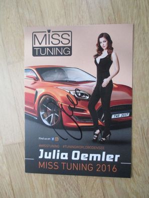 Sexy Miss Tuning 2016 Julia Oemler - handsigniertes Autogramm!!!
