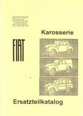 Ersatzteilkatalog Fiat 500 C, Oldtimer, Klassiker