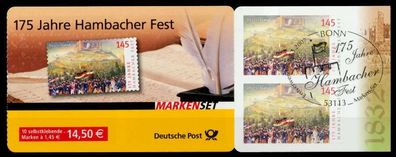 BRD Markenheftchen Nr MH 68a gestempelt X70F4DE
