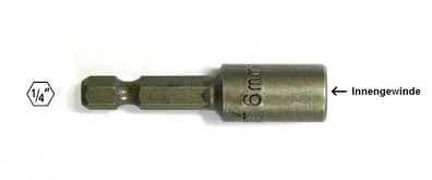 Setzwerkzeug M 4, 5, 6, 8, 10, 12 x 50mm , mit Bitschaft , für Stockschrauben