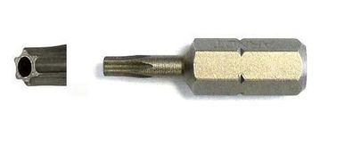 1 Bit Torx Tamper , T6 x 25 , S2-Stahl , Torxbit