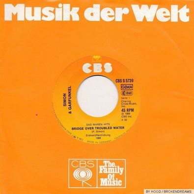 7" Vinyl Simon & Garfunkel - Bridge over Trouble Water ( Neutralcover )