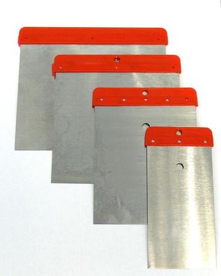 Japanspachtelsatz 4-teilig , 5 - 12cm , Stahl , Spachtelsatz, Spachtel