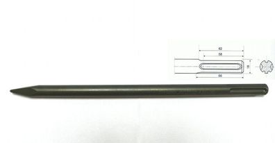 SDS Max - Spitzmeißel 400mm , CrV-Stahl , von Rennsteig , Meißel