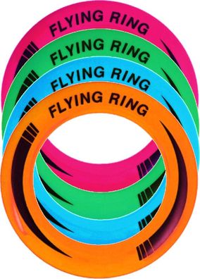 4 x Wurfscheibe Frisbee Wurfring fliegender Wurf Ring 4 Farben