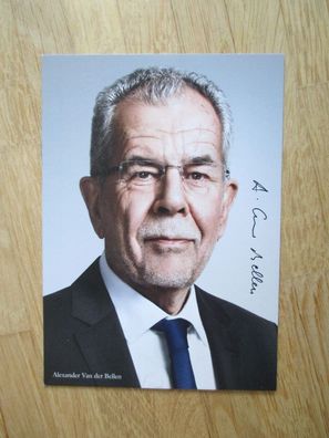 Österreich Bundespräsident Dr. Alexander Van der Bellen - handsign. Autogramm!!!